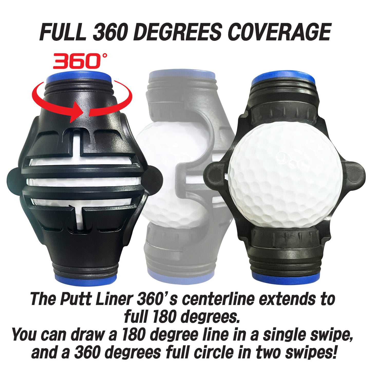 BUDDYBIRDIE Putt Liner 360 Golf Ball Marker