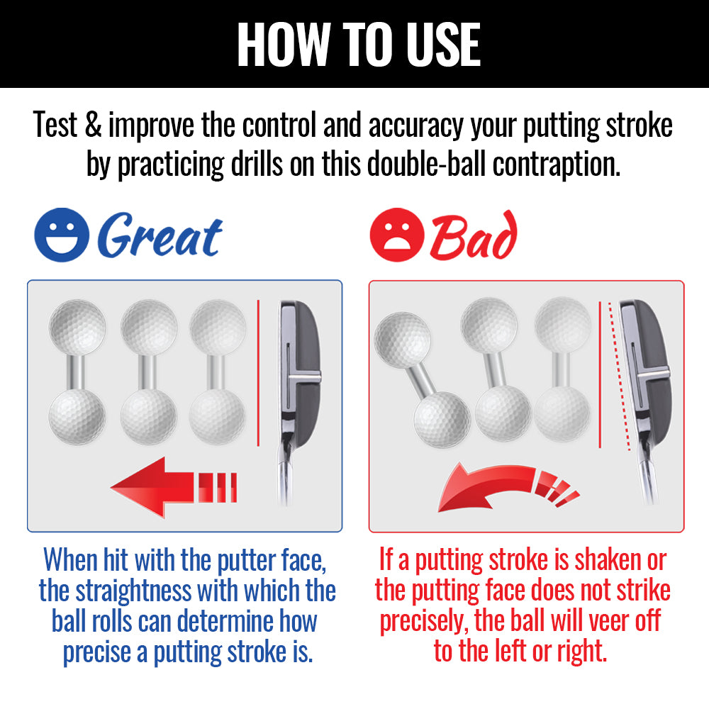 Double Putting Training Ball