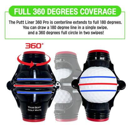 BUDDYBIRDIE Putt Liner 360 Golf Ball Marker Pro