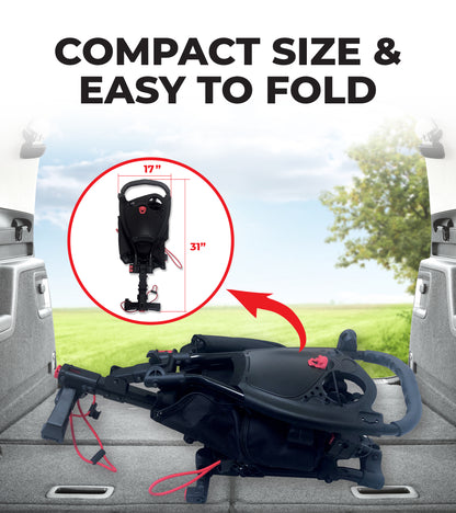 BUDDYBIRDIE Pro 4 Wheel Golf Push Cart